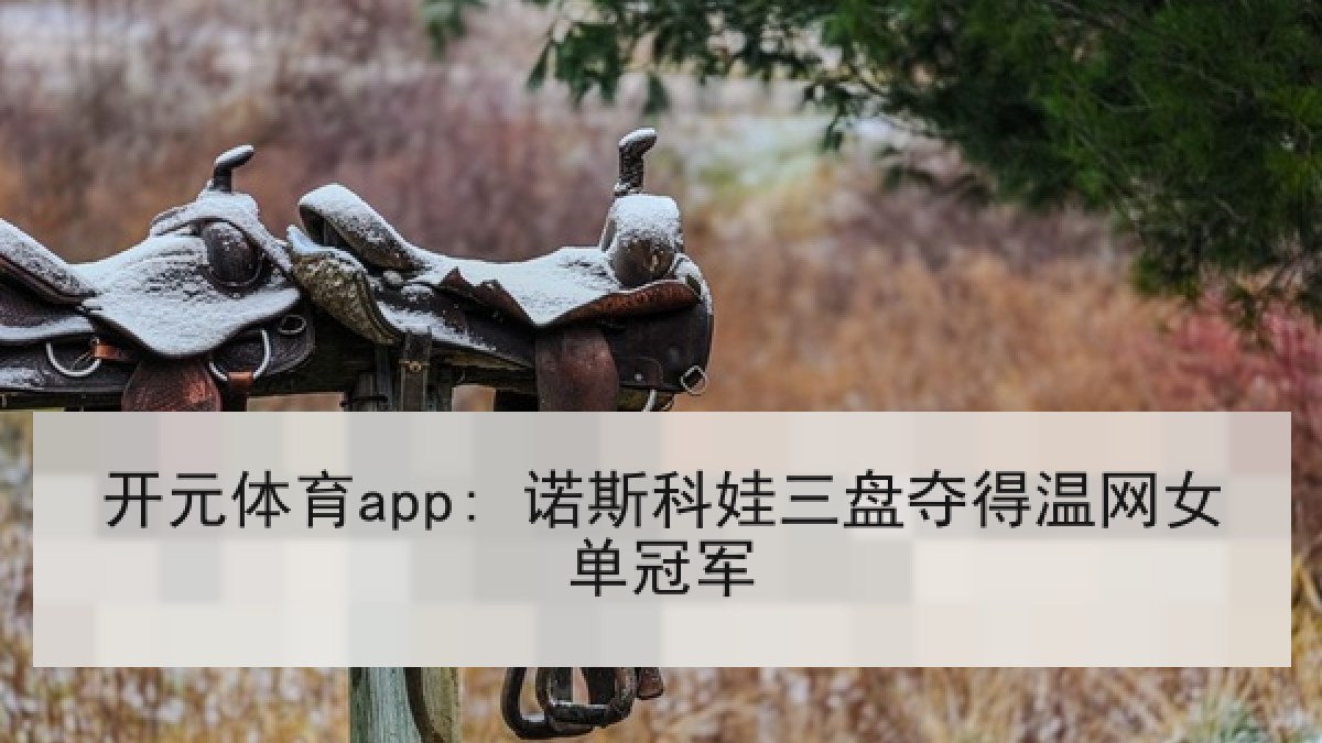 开元体育app: 诺斯科娃三盘夺得温网女单冠军 开元体育app: 诺斯科娃三盘夺得温网女单冠军